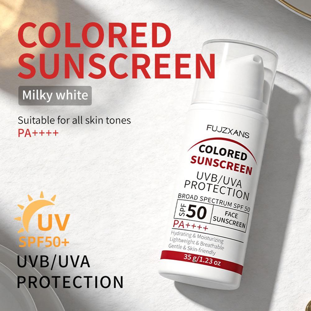 Spf 50 Waterproof Sunscreen - Krim Tabir Surya Berwarna Multi Tone