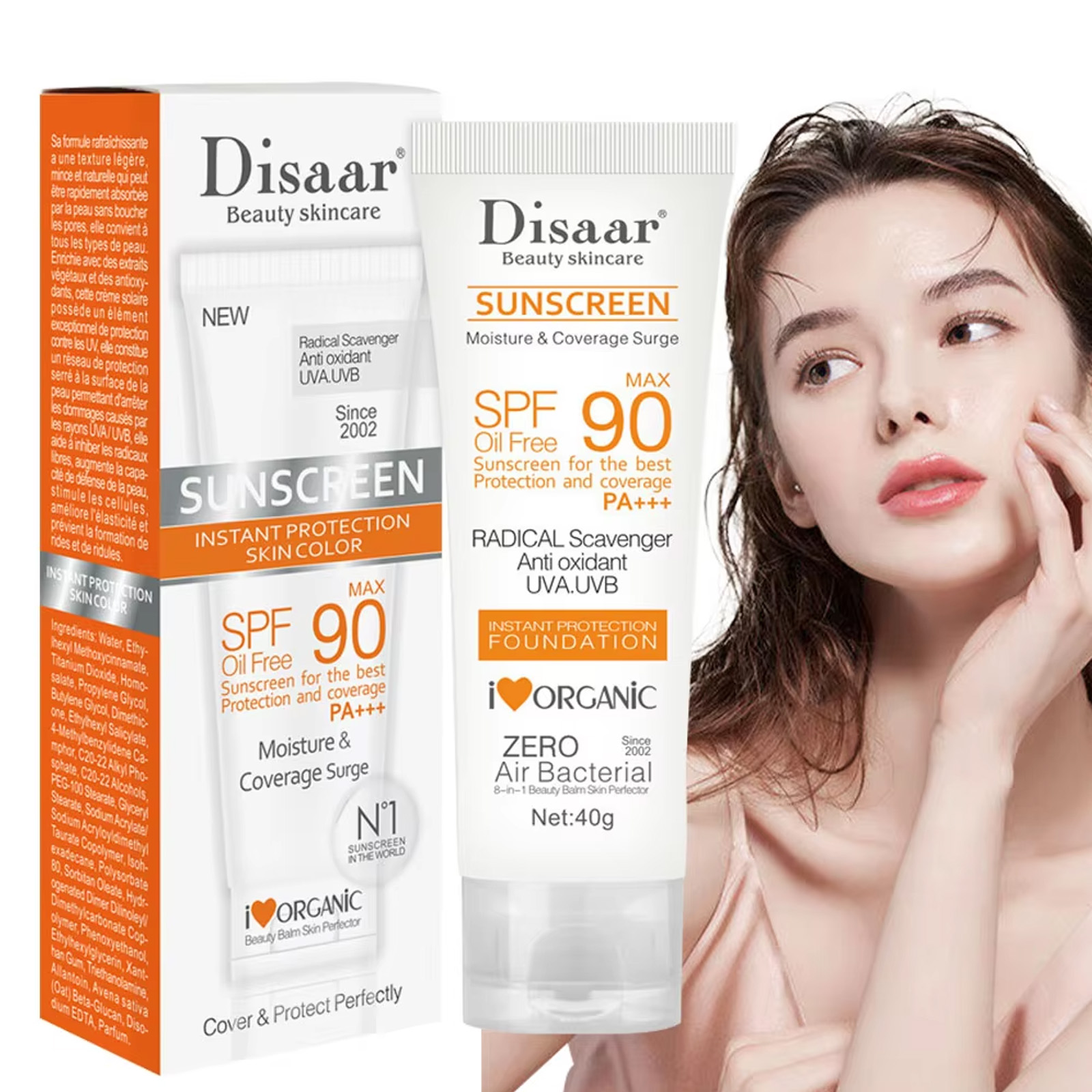 Spf 50 Waterproof Sunscreen - Tabir Surya Tubuh Wajah Tahan Air