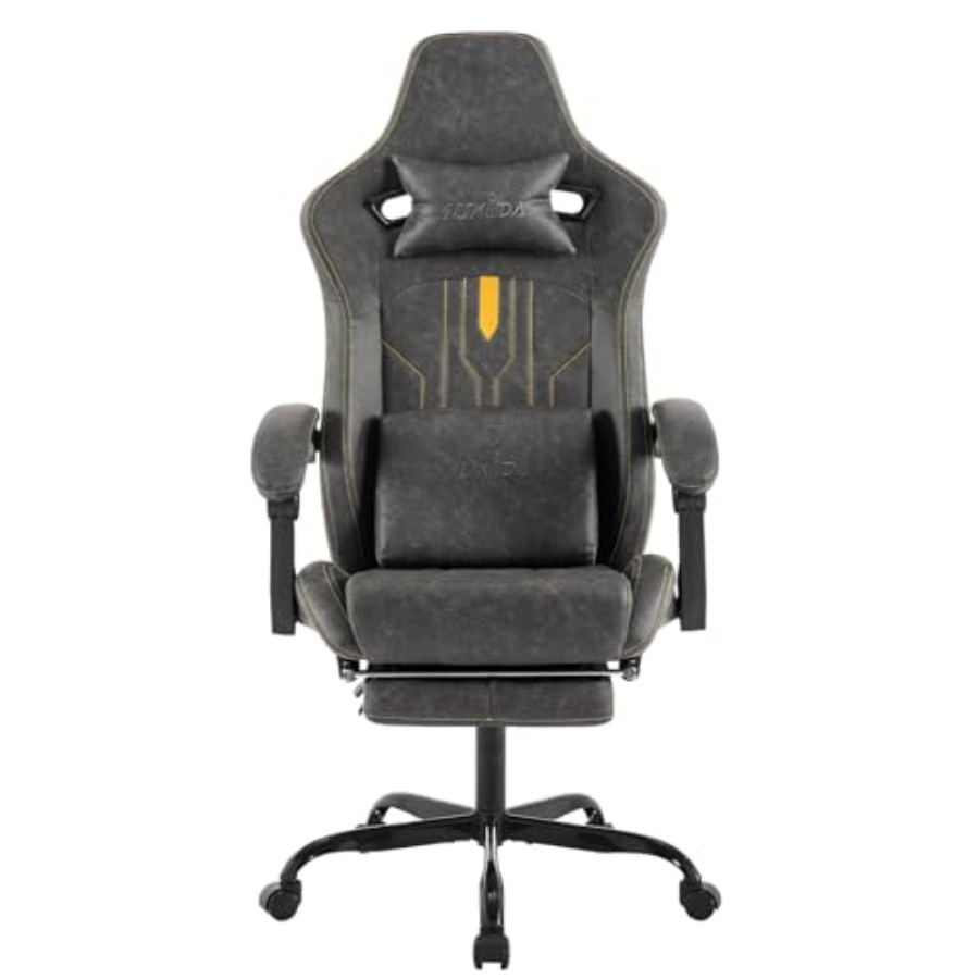 Massage - Kursi gaming dengan sandaran kaki untuk