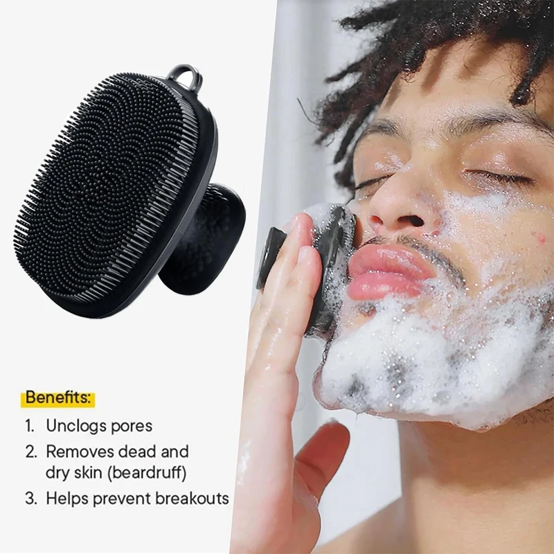 Silicone Face Scrubber Electric - Sikat Wajah Silikon untuk Pria dan