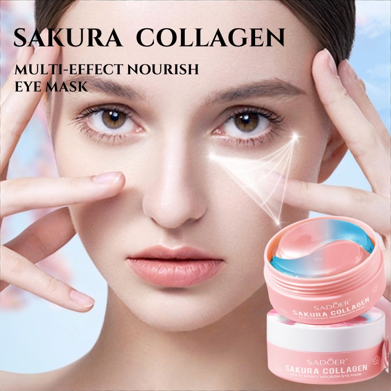 Collagen Under Eye Patches - 60 Buah Masker Mata Bergizi Multi-Efek