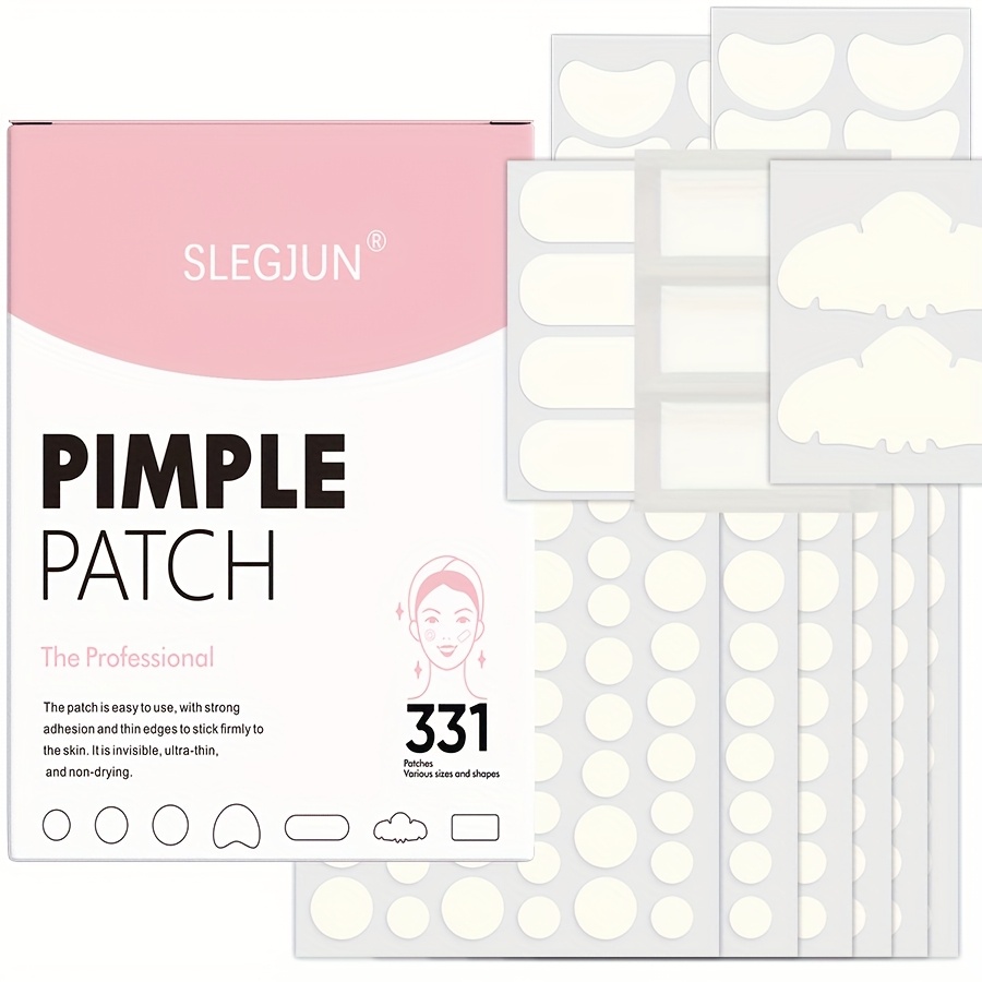 Hydrocolloid Pimple Patch - Plester Jerawat Besar untuk Wajah, Plester