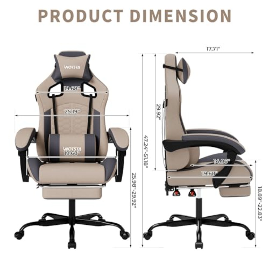 Kursi Gaming dengan Fitur Pija - Massage ulasan dan harga