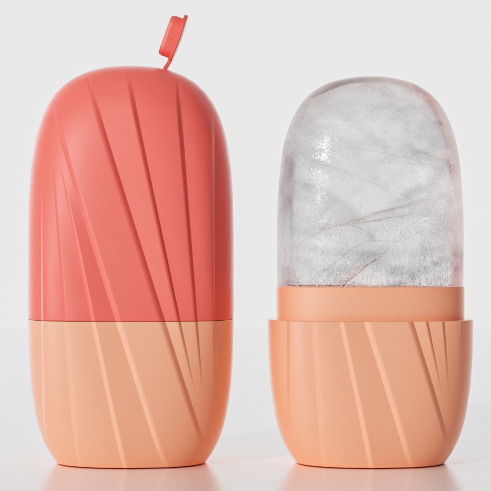 Cetakan Es Wajah Bergaris Este - Face Ice Roller Puffiness ulasan dan harga