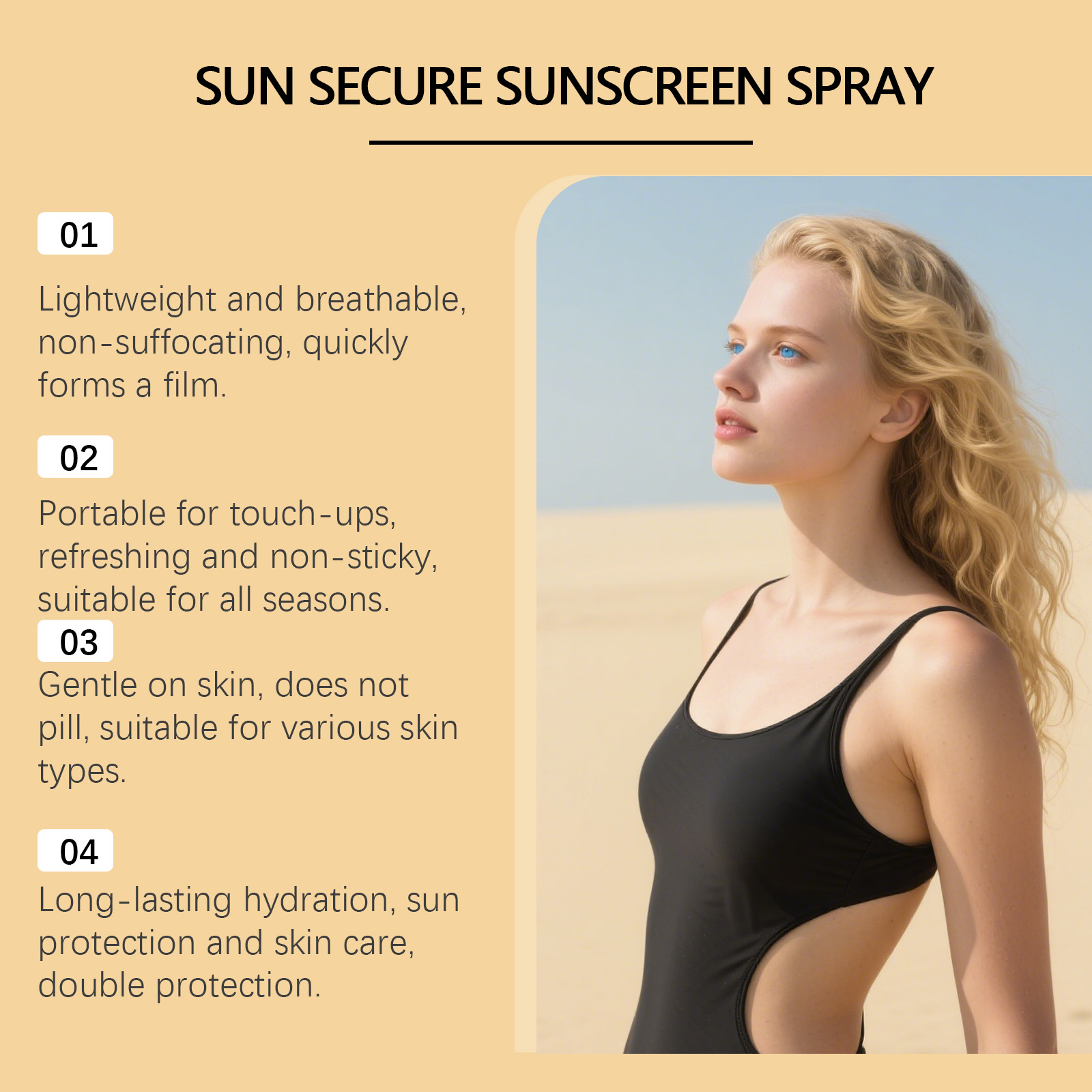 Semprotan Tabir Surya Tak Terl - Spf 50 Waterproof Sunscreen ulasan dan harga