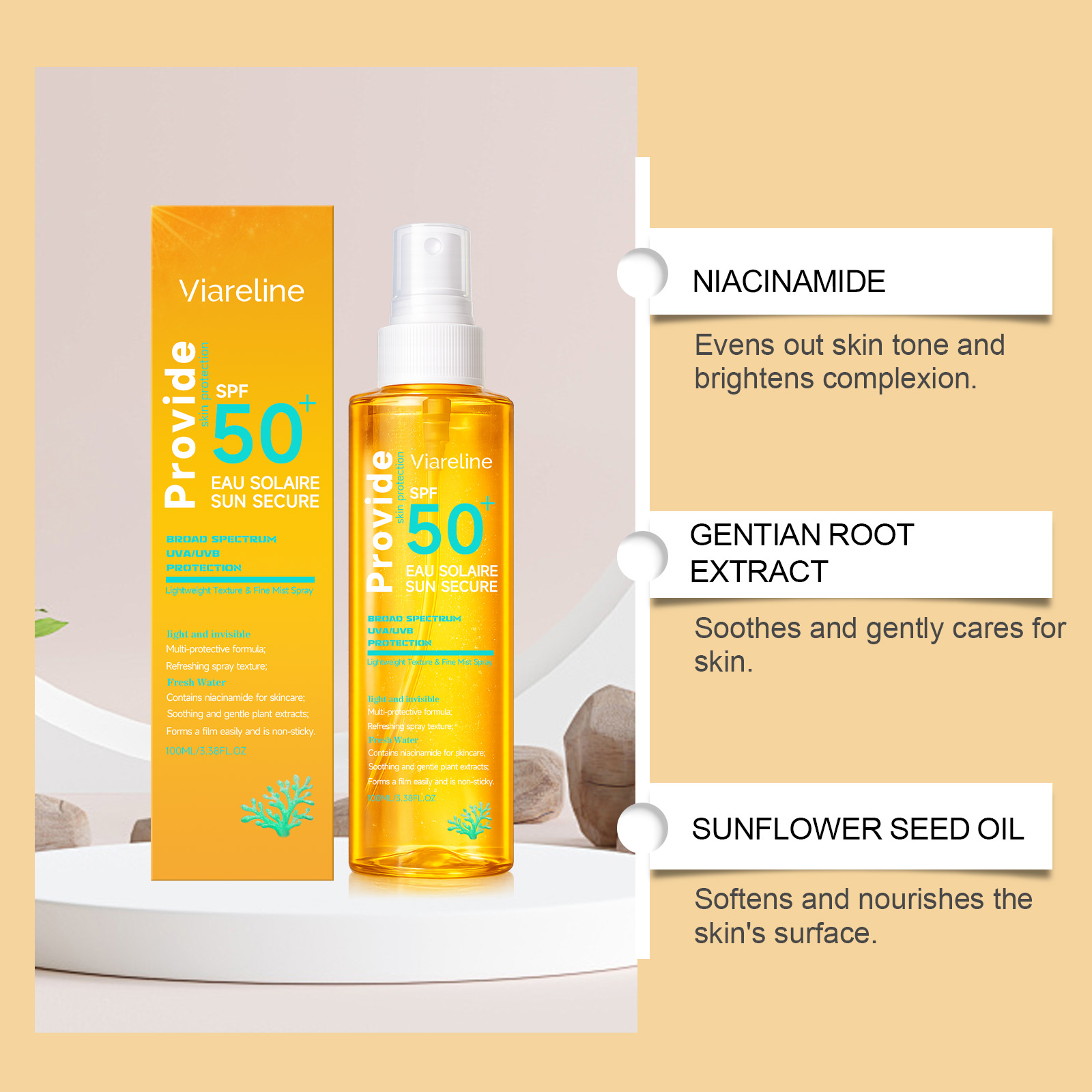 Semprotan Tabir Surya Tak Terl - Spf 50 Waterproof Sunscreen ulasan dan harga