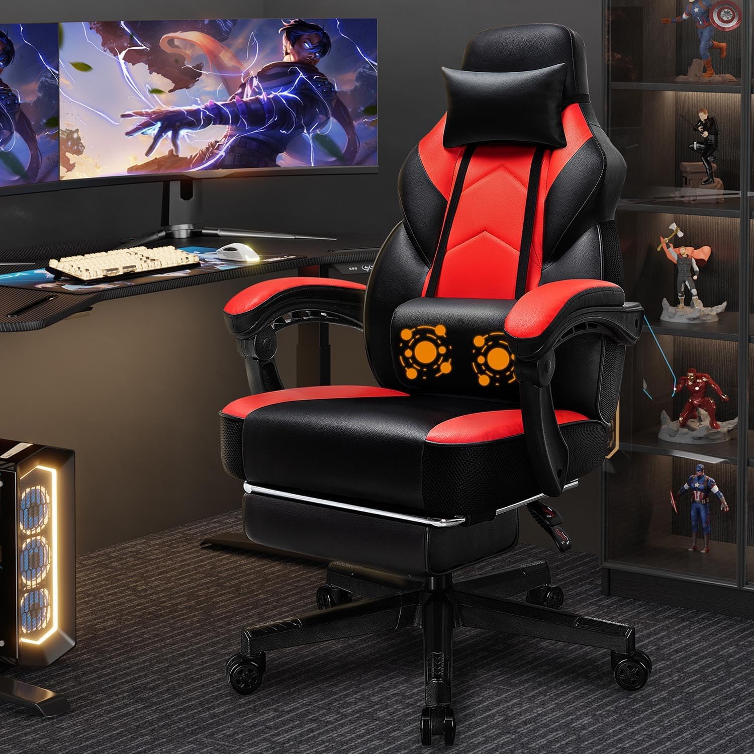 Kursi Gaming dengan Sandaran K - Massage ulasan dan harga