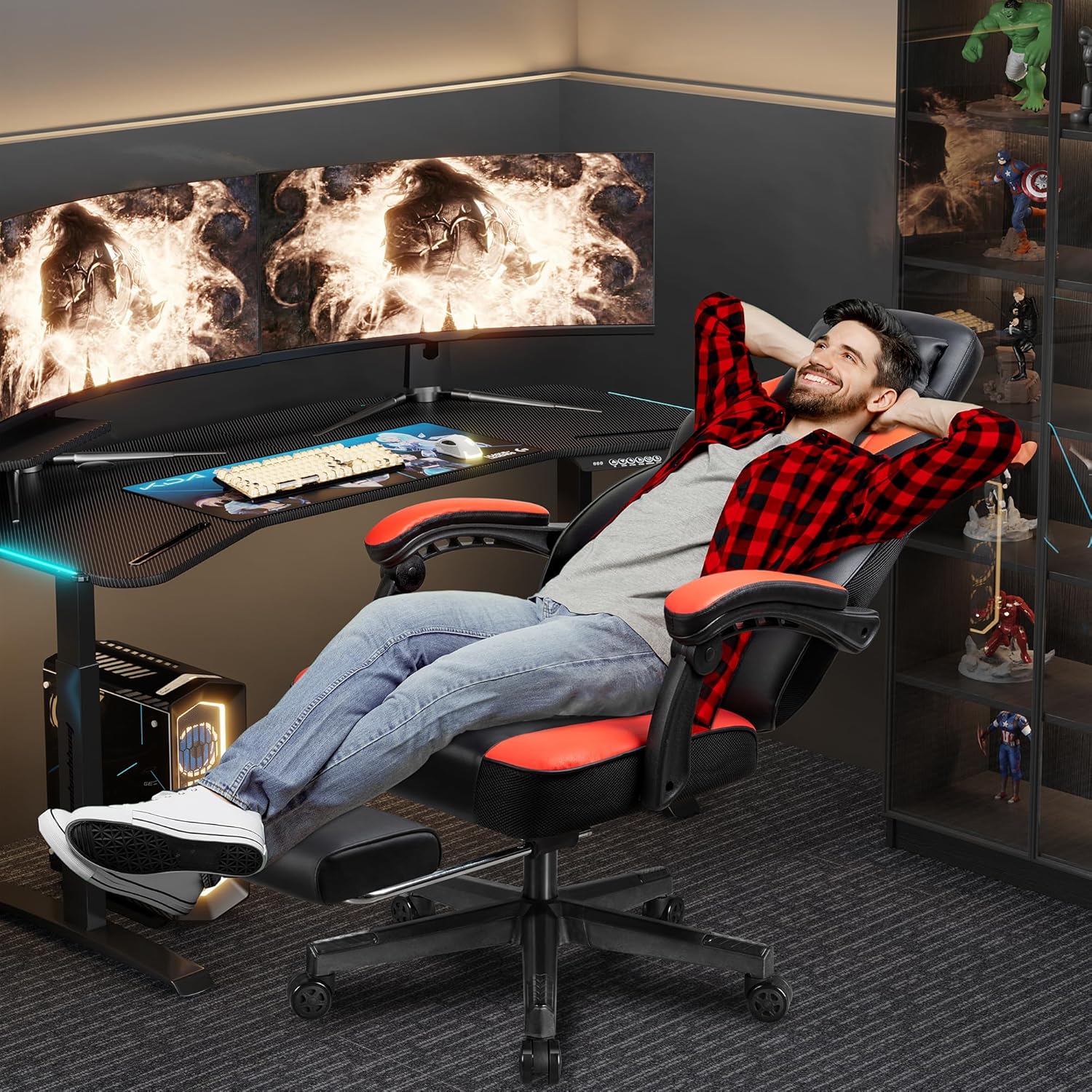 Kursi Gaming dengan Sandaran K - Massage ulasan dan harga