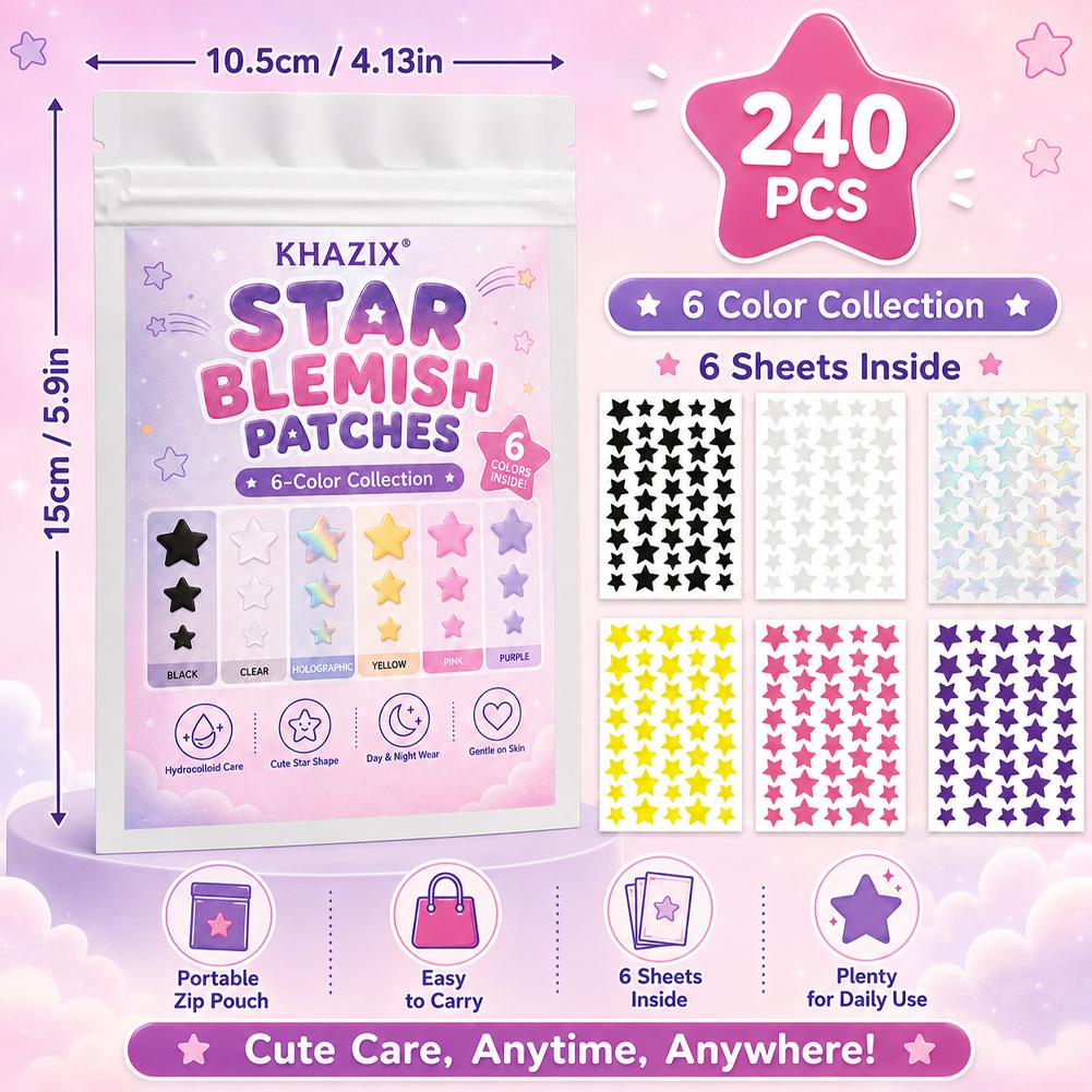 240PCS Plester Jerawat Bentuk  - Hydrocolloid Pimple Patch ulasan dan harga