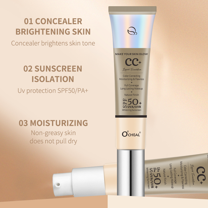 Ocheal krim CC 30g cairan tabi - Spf 50 Waterproof Sunscreen ulasan dan harga