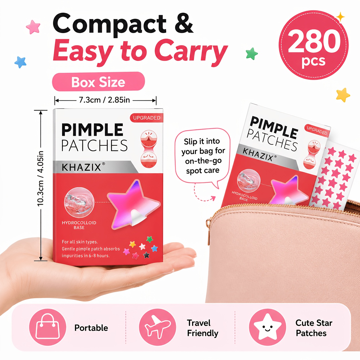 280pcs Star Pimple Patches, 7  - Hydrocolloid Pimple Patch ulasan dan harga