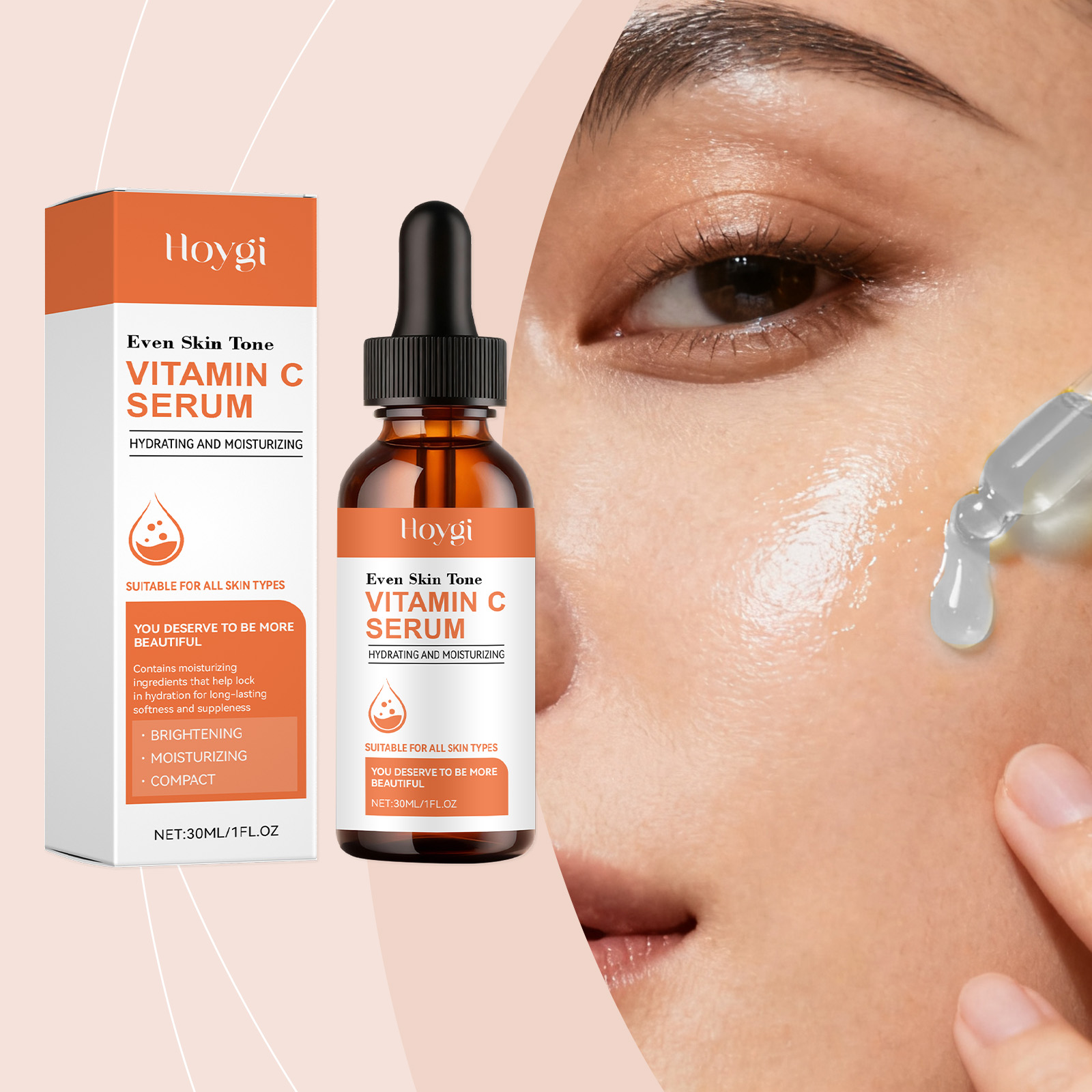 Serum Vitamin C untuk Wajah As - Hyaluronic Acid Facial Serum ulasan dan harga