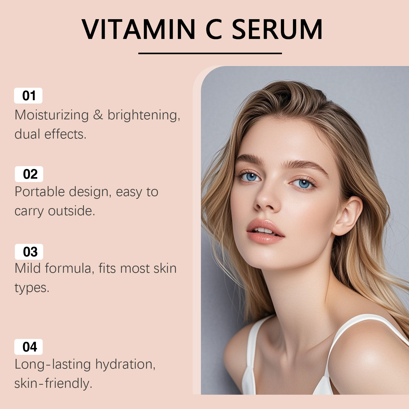 Serum Vitamin C untuk Wajah As - Hyaluronic Acid Facial Serum ulasan dan harga